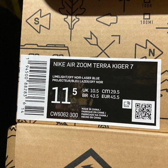 Nike Air Zoom Terra Kiger 7 Hiking Shoes CW6062-300 Lime Laser Blue Men NEW main image 8